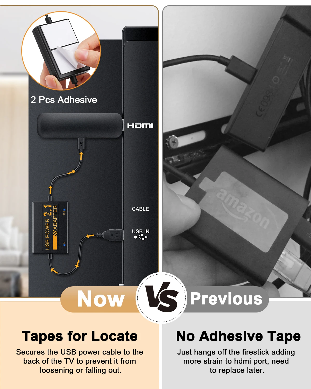 2025年新型電源アダプター Amazon Fire TV Stick用 Micro-USB