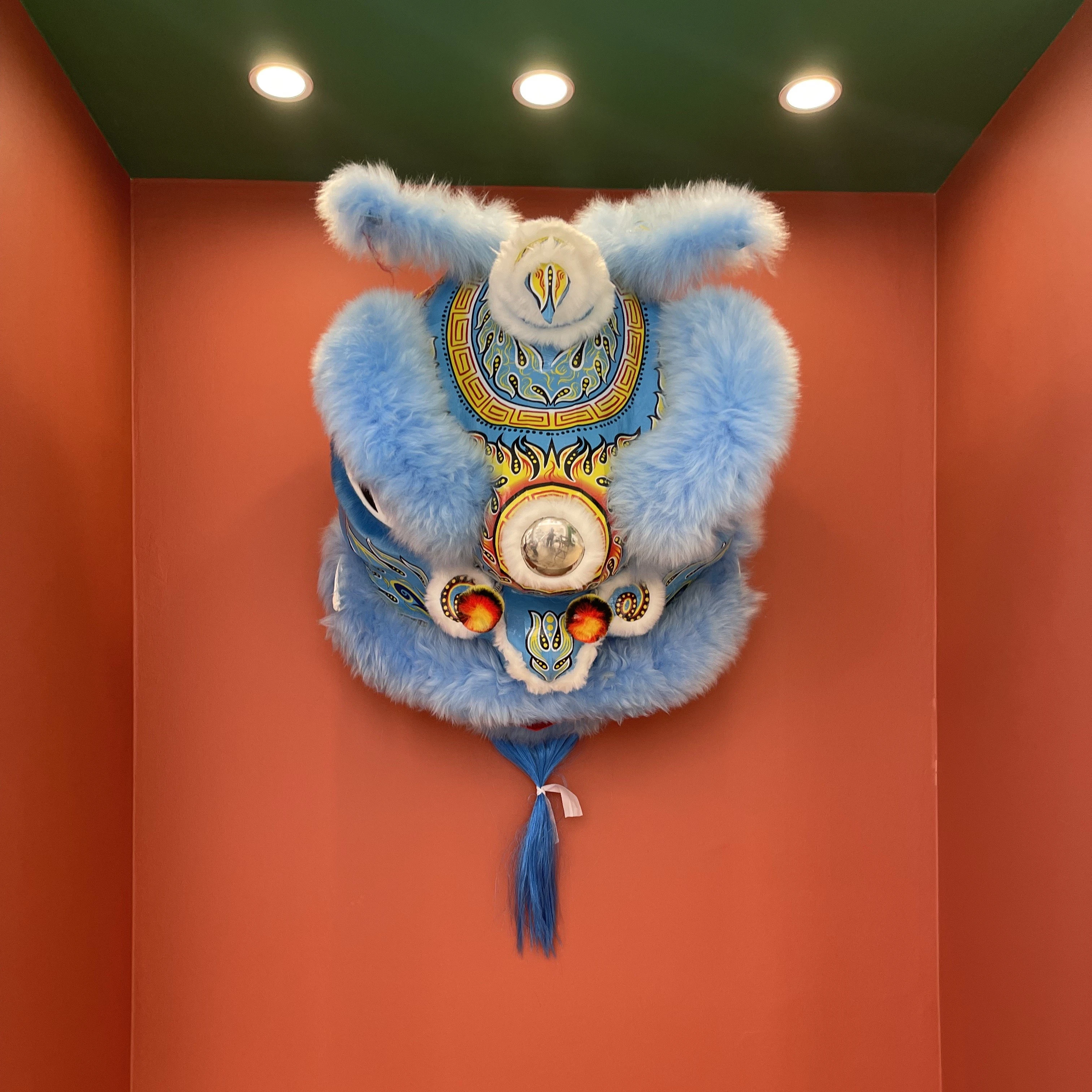 Performance wearing lion dance props stage decoration