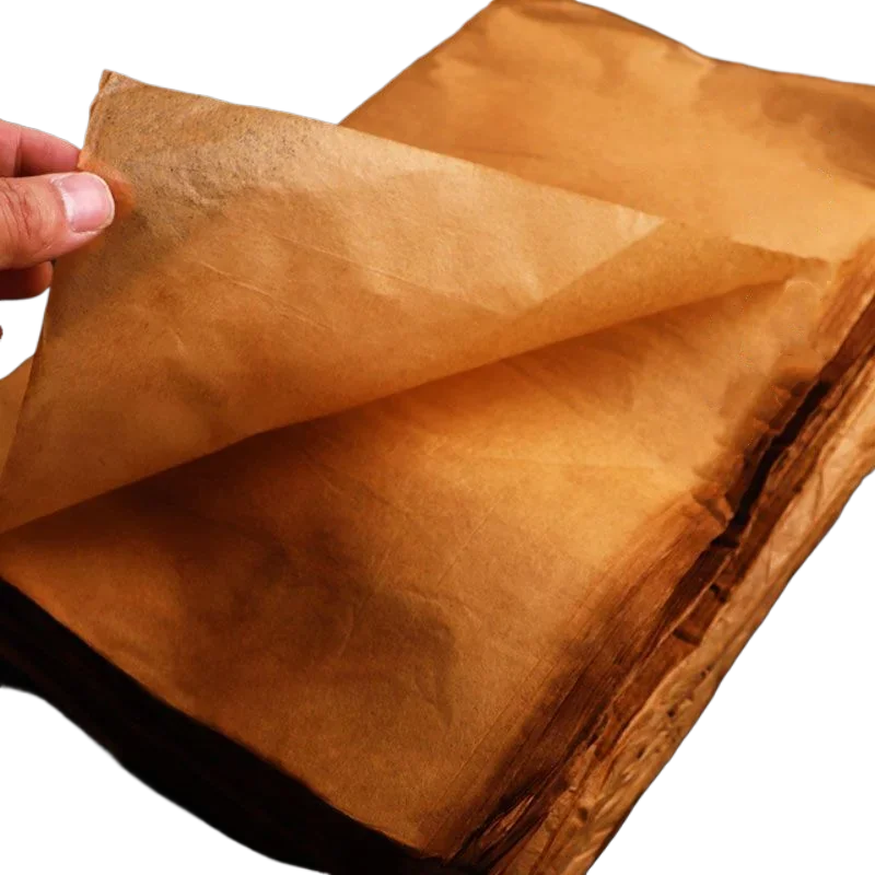 Cicada Wings Calligraphy Xuan Paper Retro Handmade Half Ripe Paper Rice Small Regular Cursive Script Chinese Painting Xuan