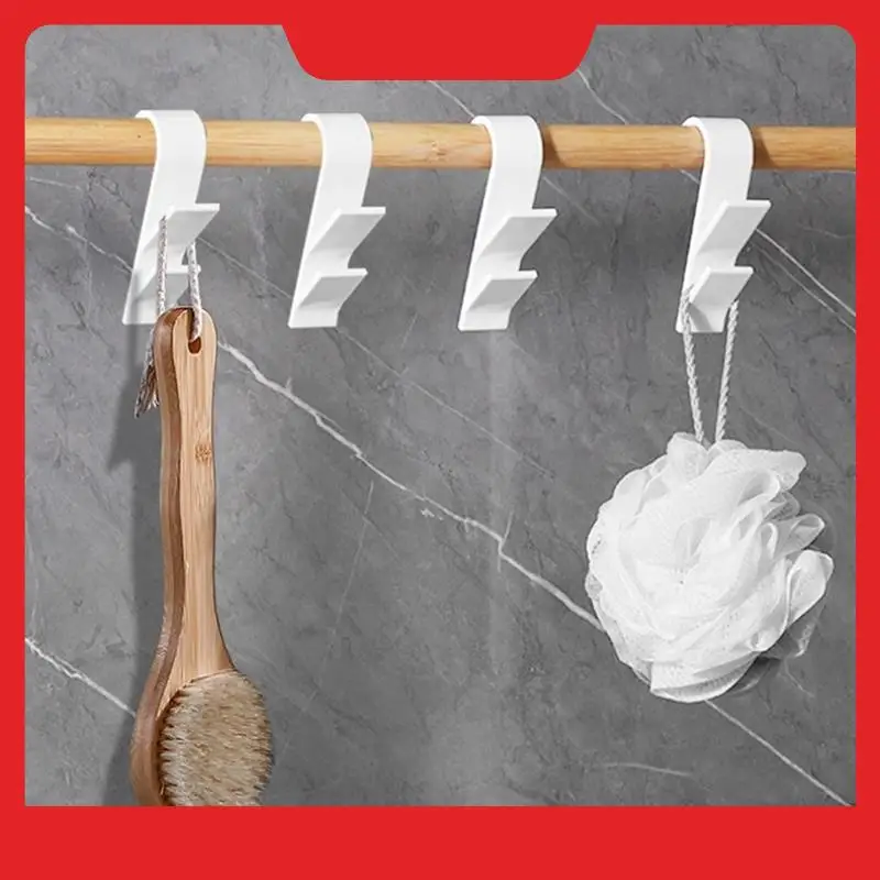

Kitchen Bathroom Hanger Clips Storage Racks Hanger Heated Towel Radiator Rail Clothes Scarf Hanger Hooks Holder Durable B