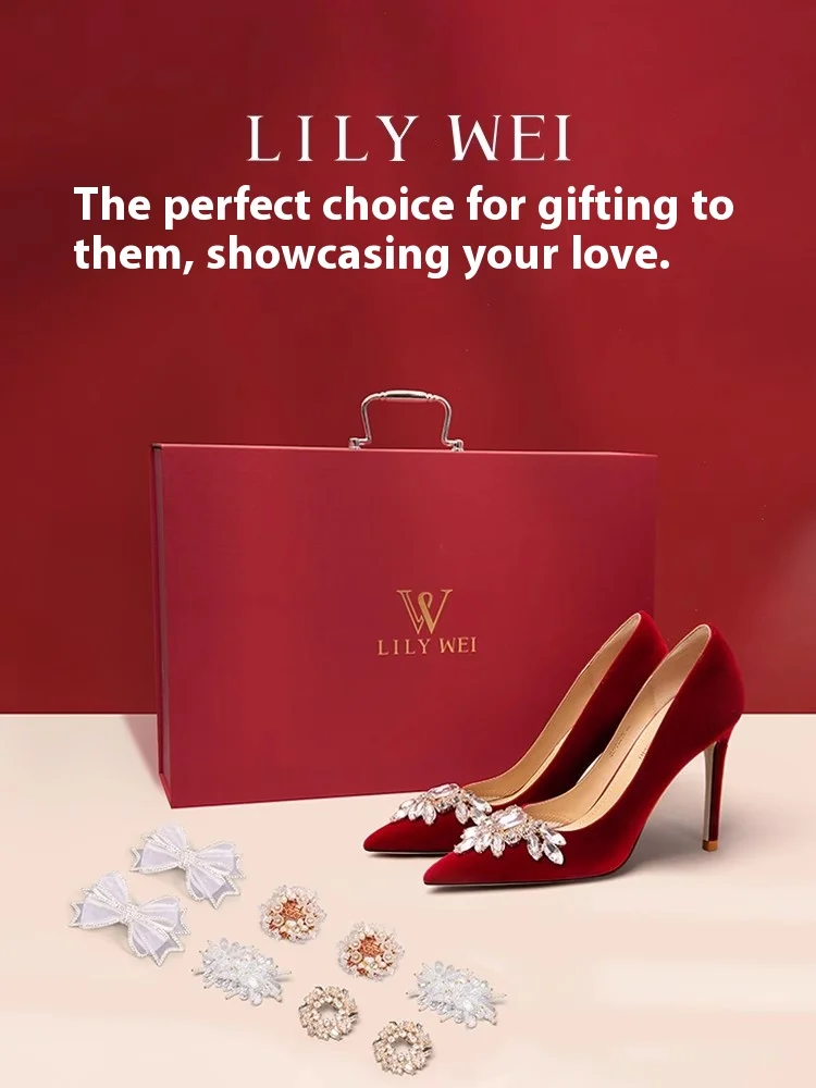 

Valentine's hand-held high-end wedding shoes exquisite packaging box fine high-heeled banquet large size small size women's shoe