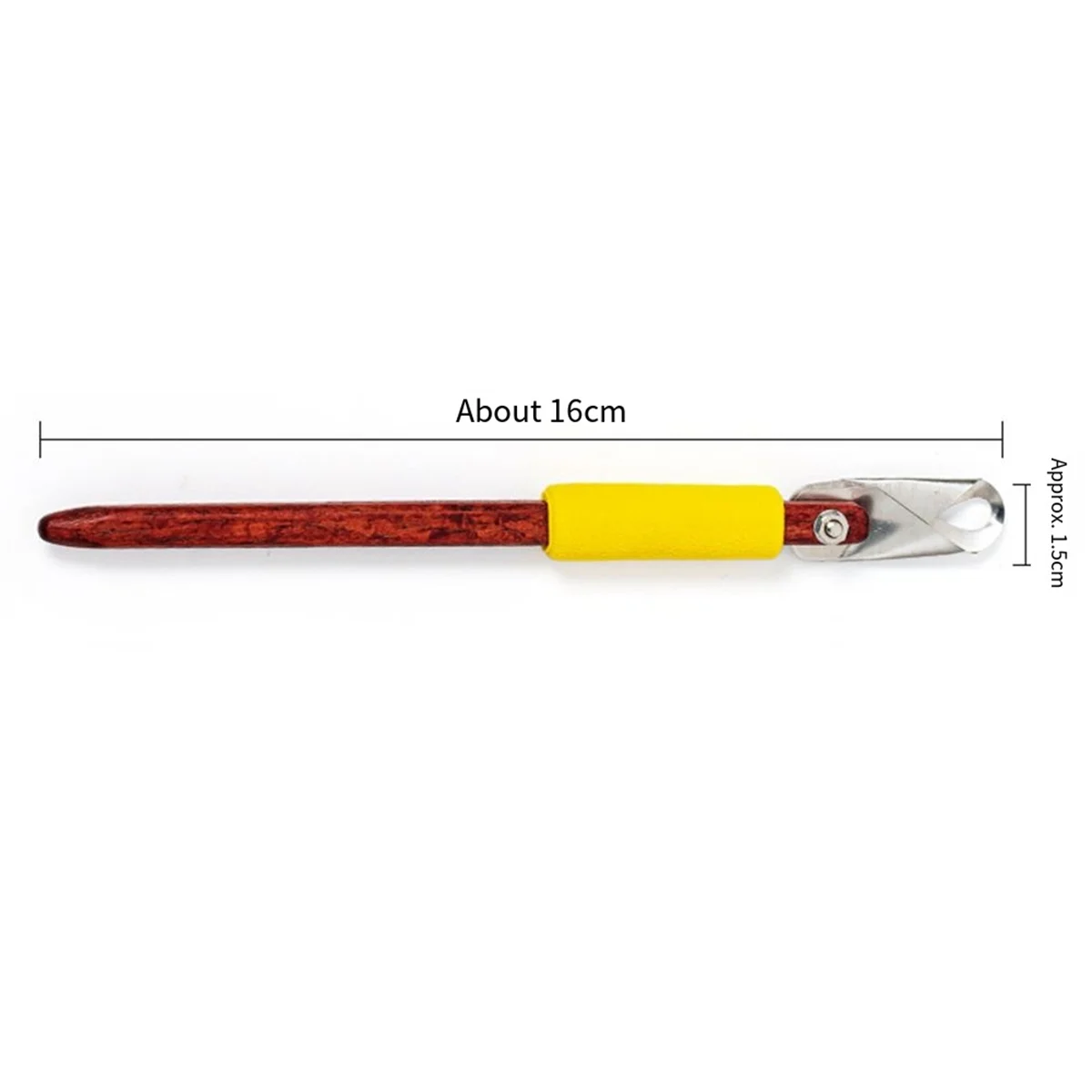 Pottery Carving Scraper Red Rosewood Handle Ring Single-Head Scraper DIY Ceramic Texture Scraping Texture Carving Tool C