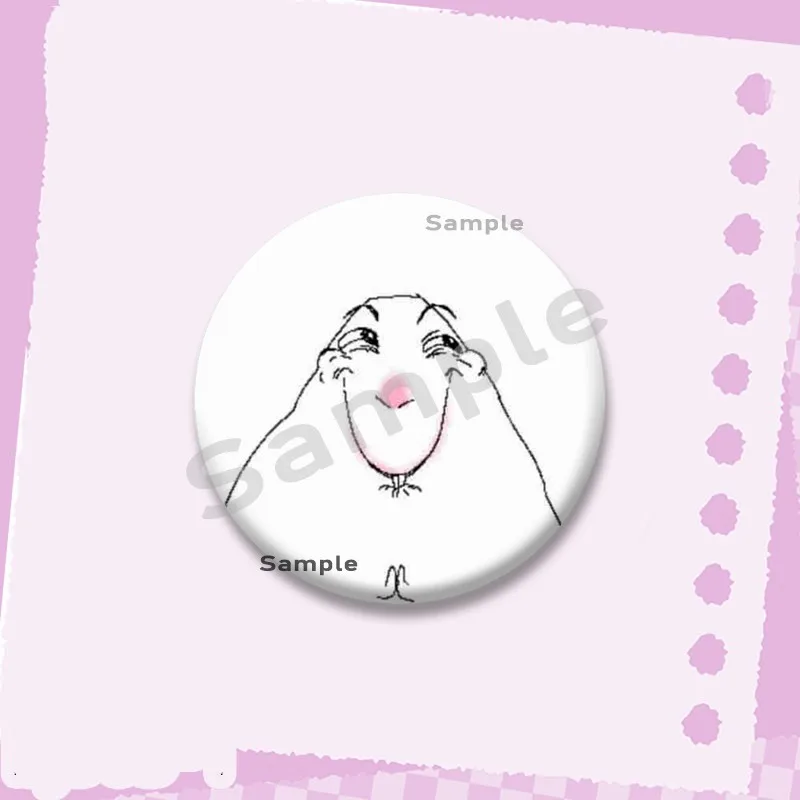 Kreative Lustige Hamster-Meme Emaille-Pins Niedliche Cartoon-Tier-Abzeichen Handgefertigte Runde Broschen für Kleidung Rucksack Accessoires Geschenke – Detail 13