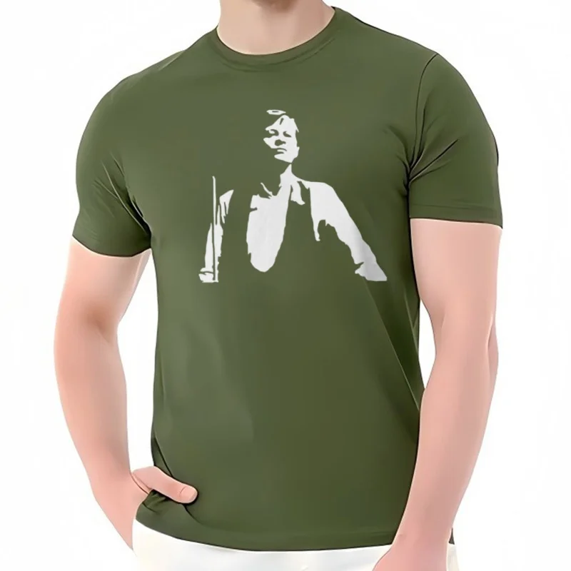 Camiseta de algodón 100% para hombre y mujer, camisa de manga corta con estpado de Alex Higgs, Snooker Player Legend