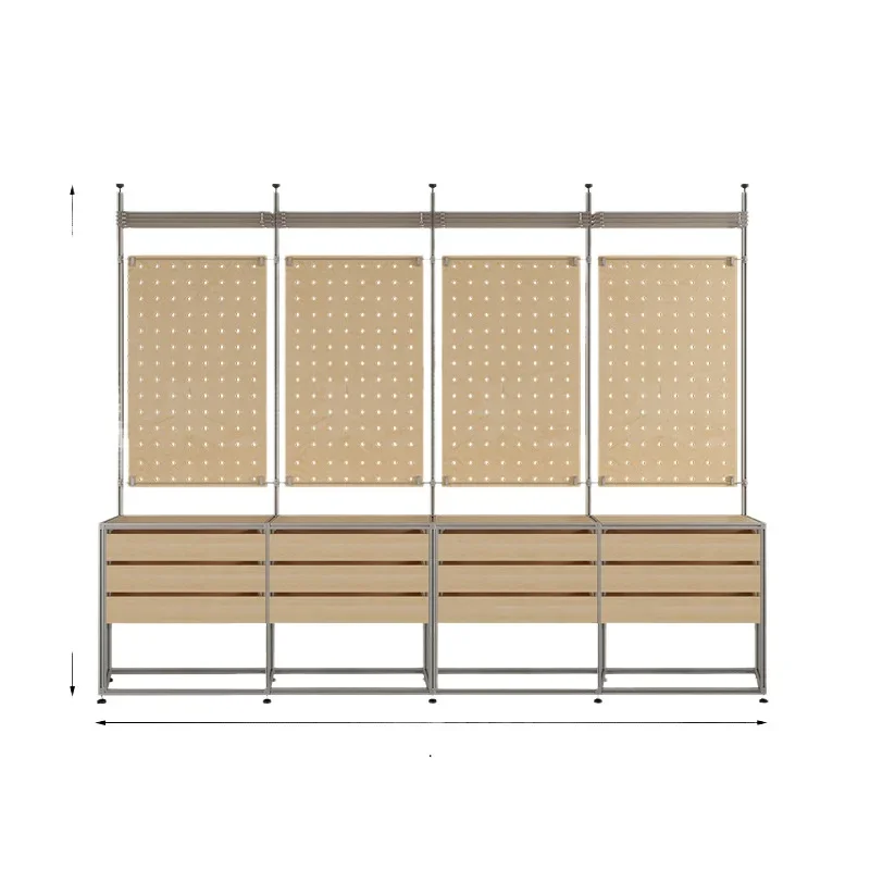 

Ocean plate aluminum office clothing store ornament, Nakajima hole plate display stand, 2025 new model