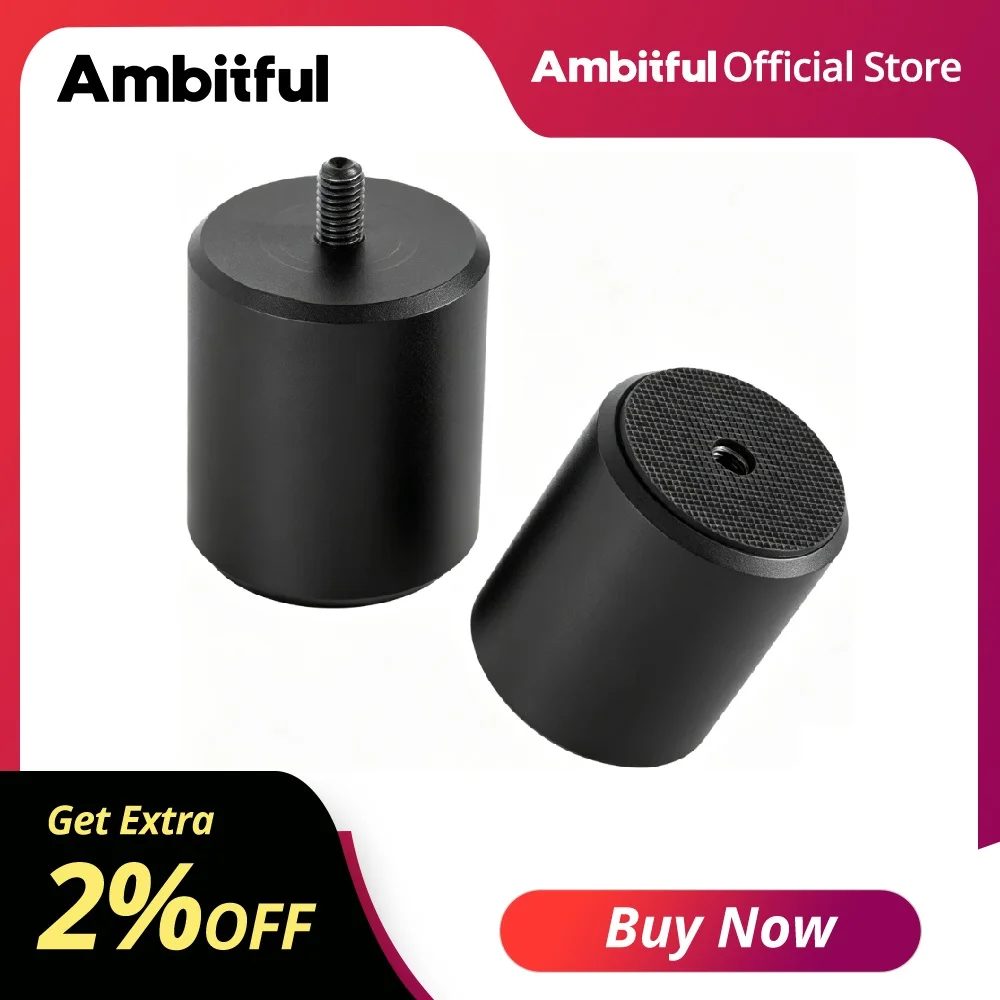Bloc de poids Ambitful 1500g pour support de lumière de studio Magic Leg, filetage 3/8 pouces, sac de sable lesté, barre transversale de trépied, capacité de charge élevée