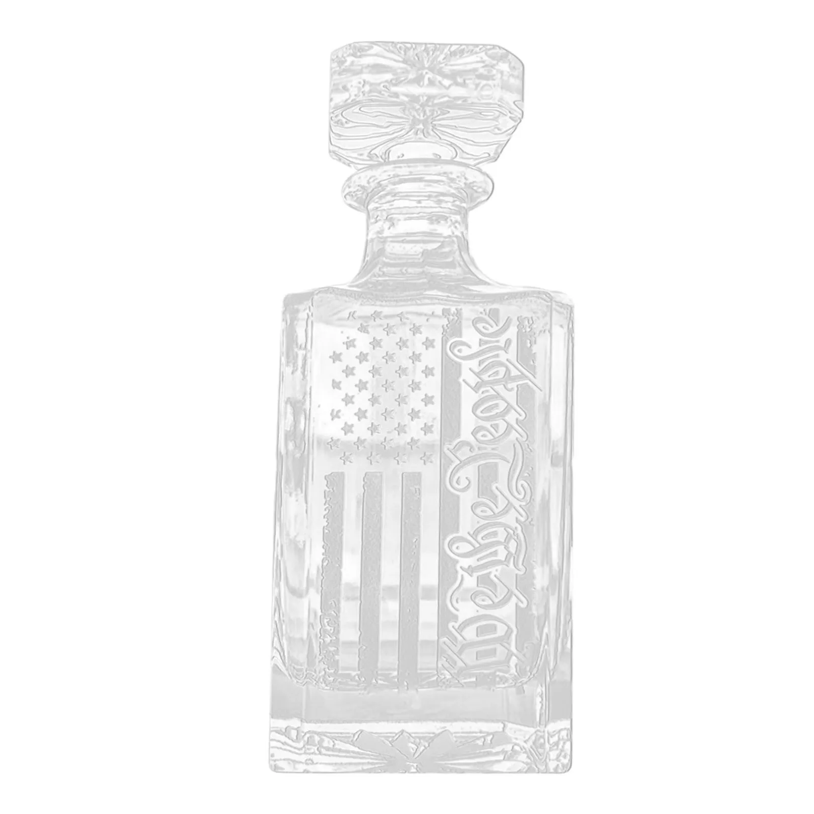 American Flag Pattern engraved whiskey decanter, gorgeous Gorgeous And Meaningful Whiskey Glass Decanter occasional dinner party