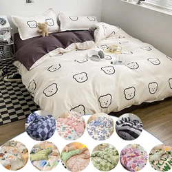 3/4PCS/Set Warm Duvet Covers Suitable for Various in Autumn Winter Spring Soft Bedding Covers Suitable for All Seasons Bed Sack