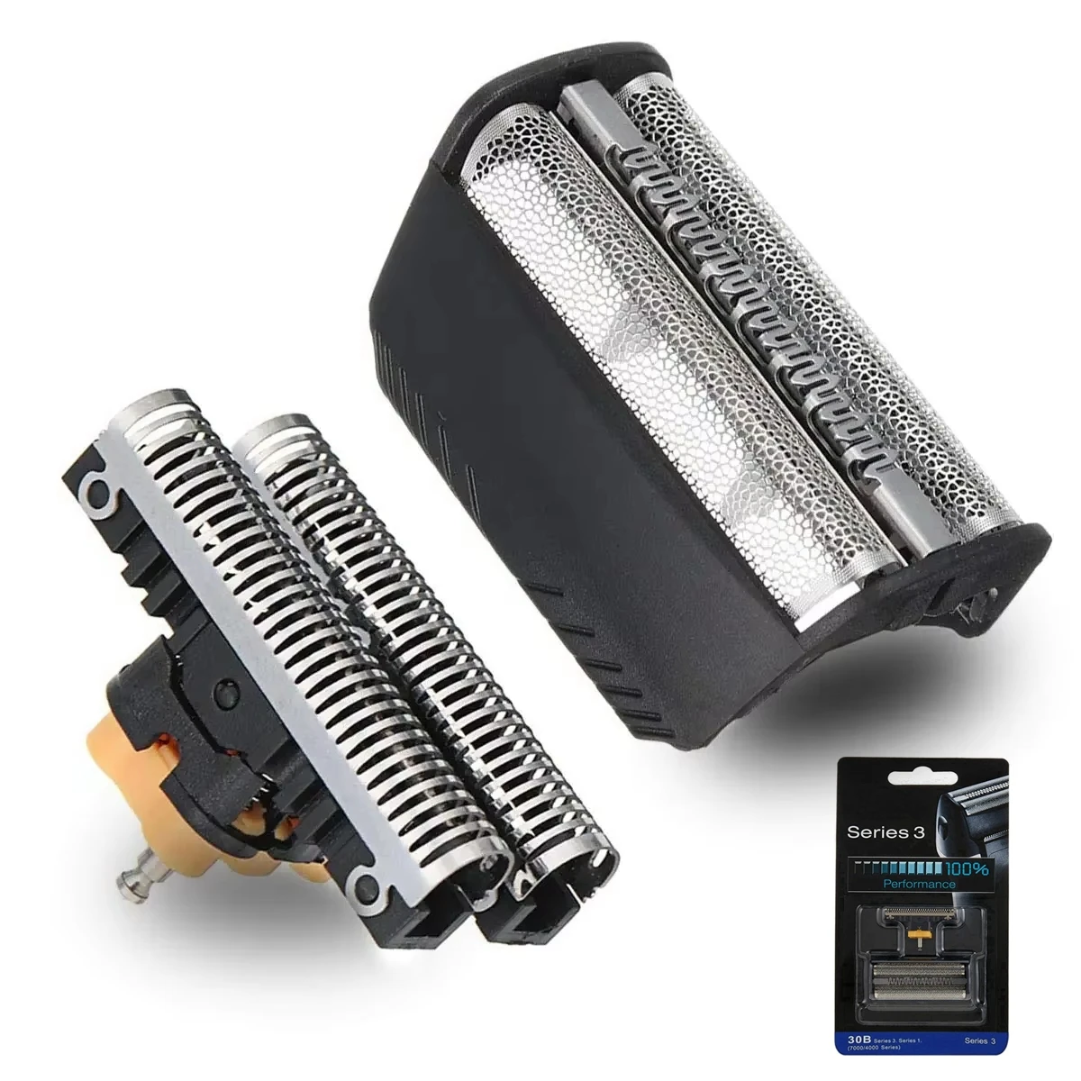 

30B Replacement Head Foil & Cutter Parts for Braun 3 Series Shaver 7475,7493,7497,7520,7526,7570,7564,7680,7664,7690,5491