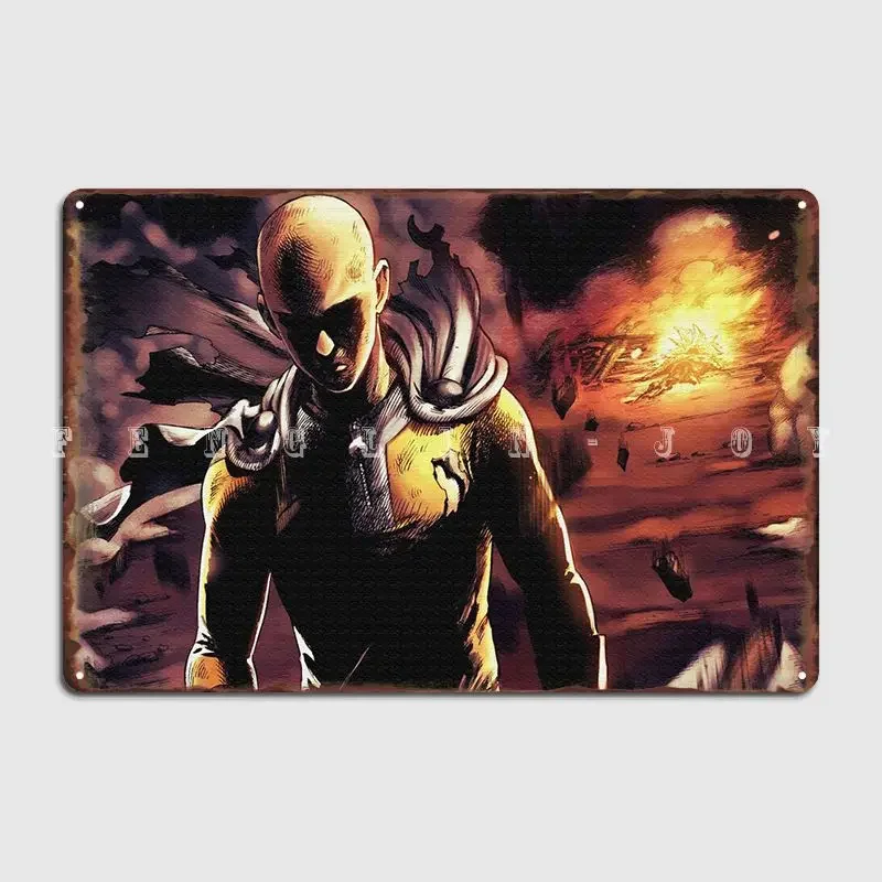 Saitama Lord Boros Poster Metal Plaque Cinema Living Room Kitchen Design Mural Painting Tin Sign Poster