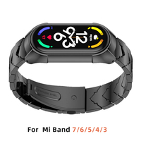 Mi Band 7 6 5 4 3 Strap NFC Bracelet Global Metal Stainless Steel For Xiaomi Mi Band 4 Strap  Miband 7 3 Wristband Pulseira Mi 5