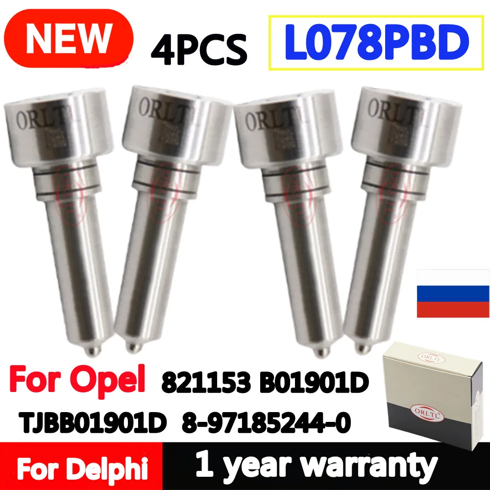 

4 шт. L078PBD L078 PBD новый дизельный ремонтный комплект сопла для Opel 821153 B01901D TJBB01901D 8- 97185244 -0 B01901D