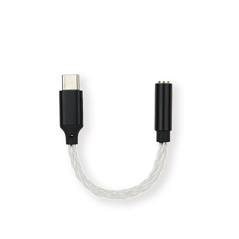 JCALLY JM20 CS43131DAC High-Quality Digital Audio Transfer Line Sterling Silver Line TYPEC To 3.5MM For Android