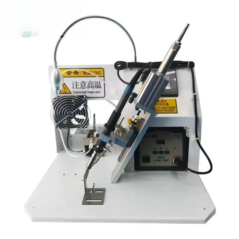 XXZ-013Electric-inclined Semi Automatic Soldering Machine Foot Operated USB Cable Circuit Board Aviation Plug Soldering