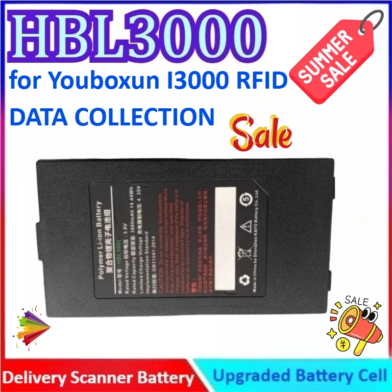 

New 3.8V 3800mAh HBL3000 Delivery Scanner General-purpose Battery for Youboxun I3000 RFID DATA COLLECTION High Quality