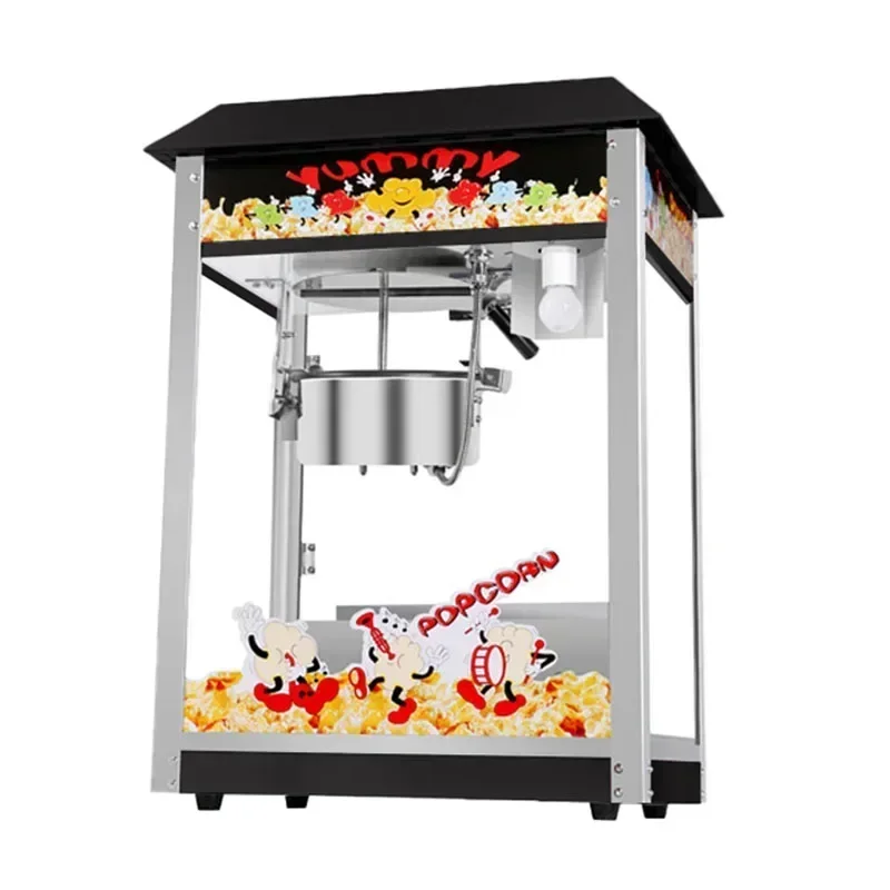 Commercial Popcorn Machine 1400W 220v Popcorn Maker Electric Heating Bud stall snack puffing machine