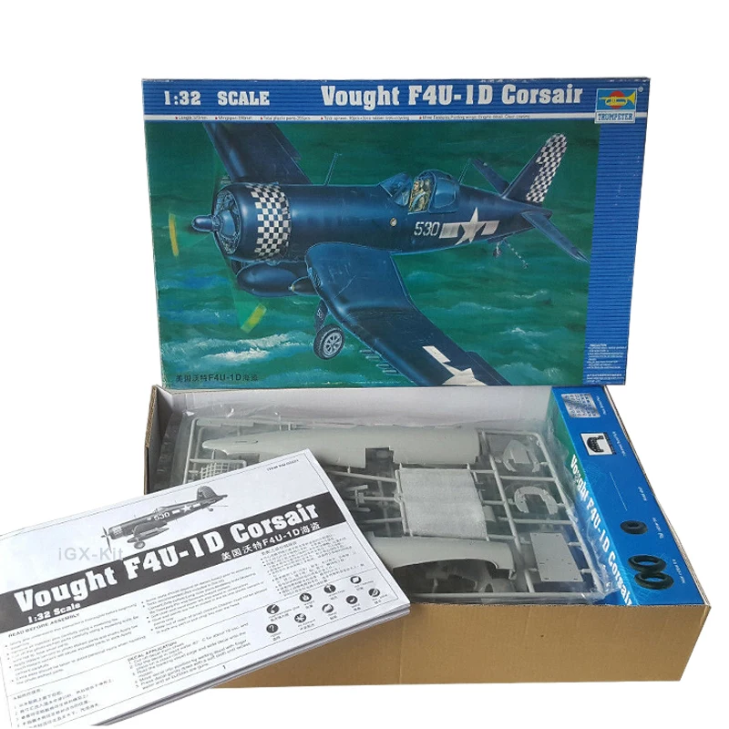 Trumpeter 02221 1: 32 US Vought F4U-1D Corsair Fighter Plane Aircraft Military Assembly Plastic Toy Handcraft Model Building Kit