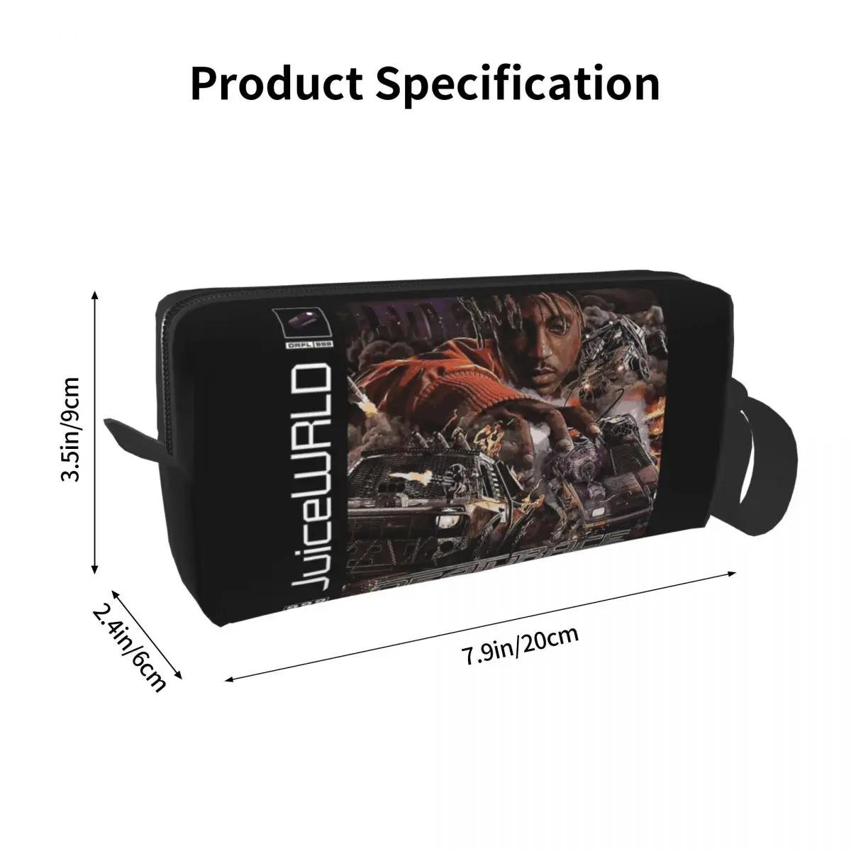 JuiceWrld Death Race Love Wall Pencil Cases Big Capacity Pen Bags Pen Box Pencil Pouch For Boys Girls Stationery Makeup Bag