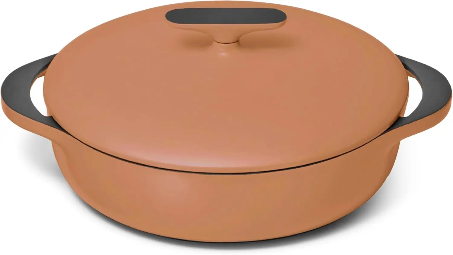 

Enameled Cast Iron Braiser - No Seasoning Required - Compatible With All Stovetops - Oven Safe