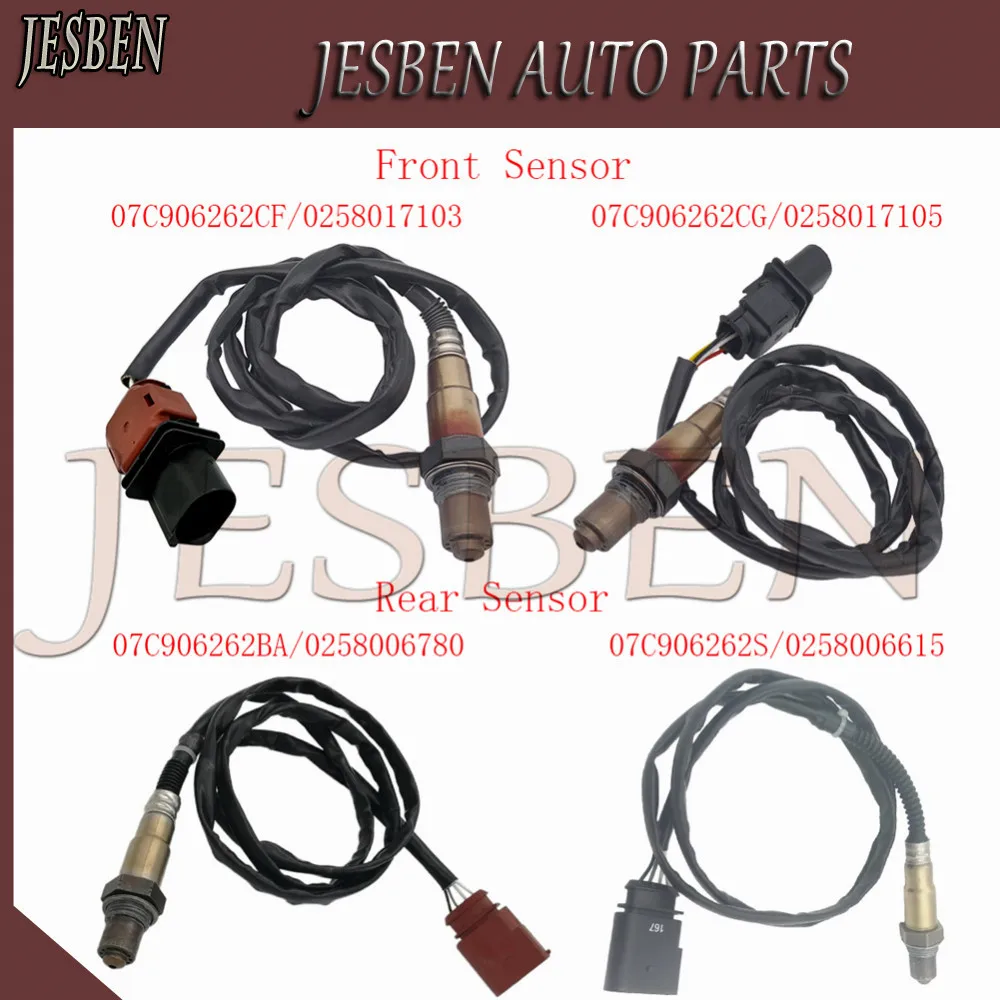 

4 шт. 07C906262CF 07C906262CG 07C906262BA 07C906262S Лямбда-зонд (датчик кислорода) для Bentley Continental 6.0 Flying Spur 3W 2003-2018