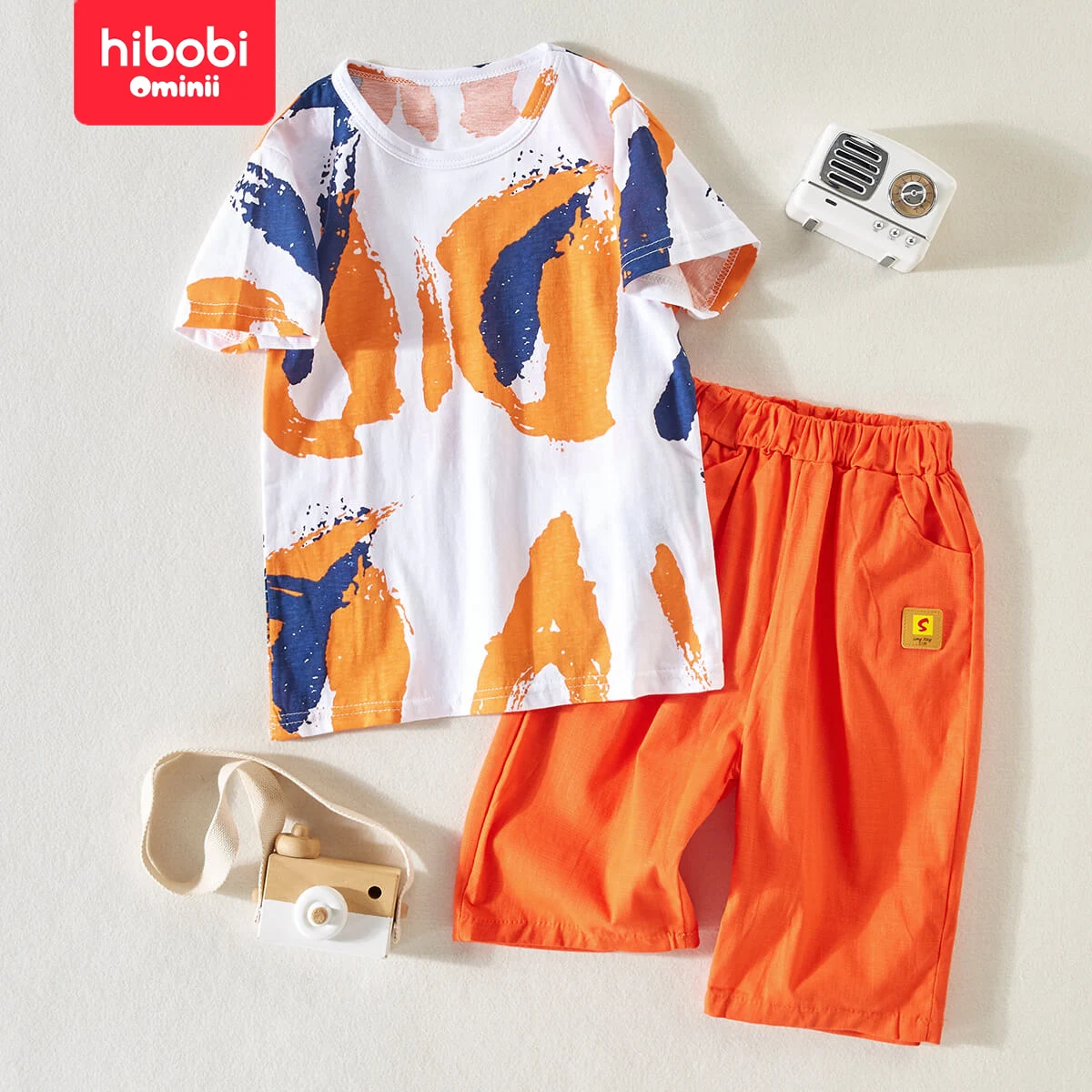 hibobi Kid Boy Graffiti Culture T-shirt & Shorts