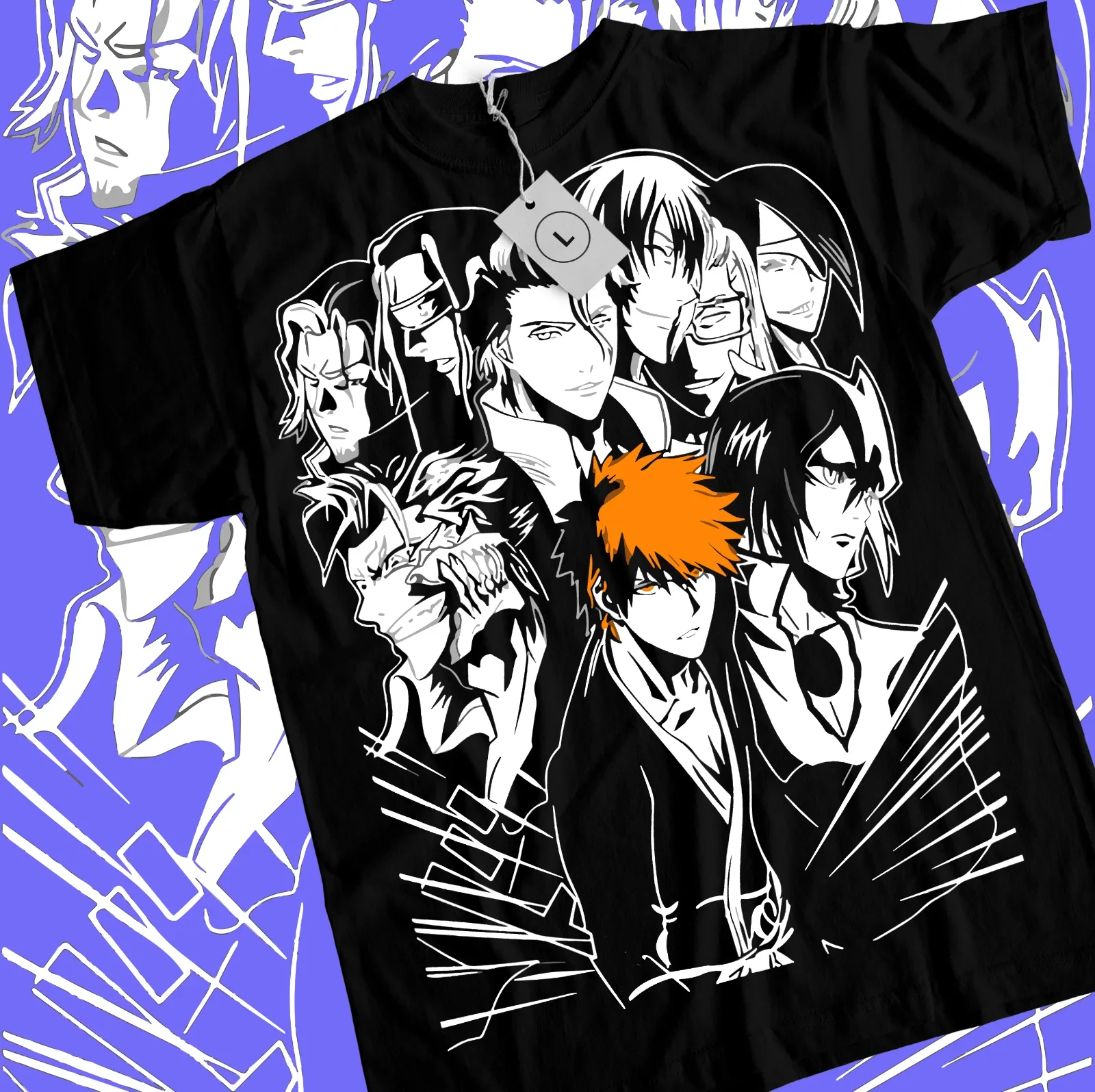 Bleach Thousand Year Blood War Bleach Ichigo Kurosaki T-shirt Manga Strip Horror