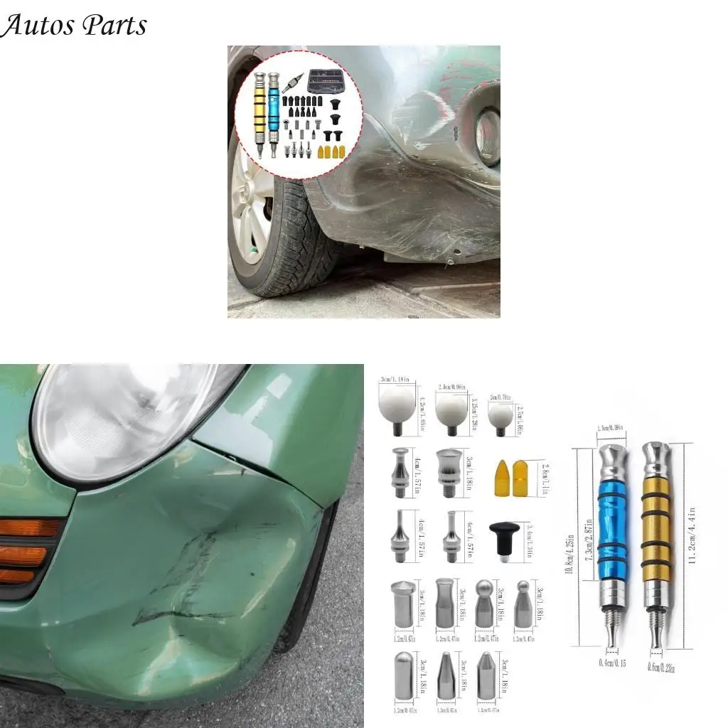 

57BA Pack of 34 Car Sheet Metal Dent Repair Leveling Pen Professional Tap Down Pen