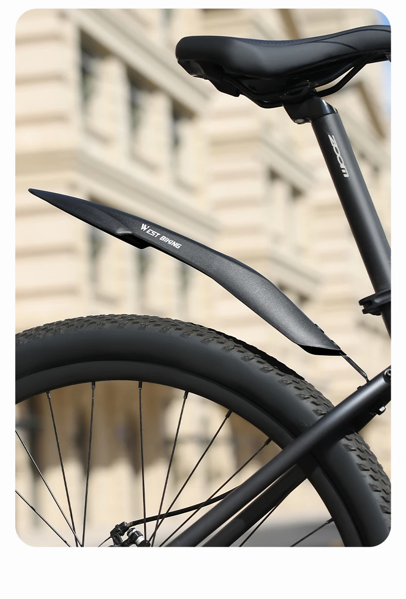 WEST BIKING 20/22/24 Zoll MTB Fahrrad-Schutzblech-Set PP Hochfeste Vorder- und Hinterradschutzbleche Wasserdicht Spritzwassergeschützt Fahrradzubehör – Detail 14