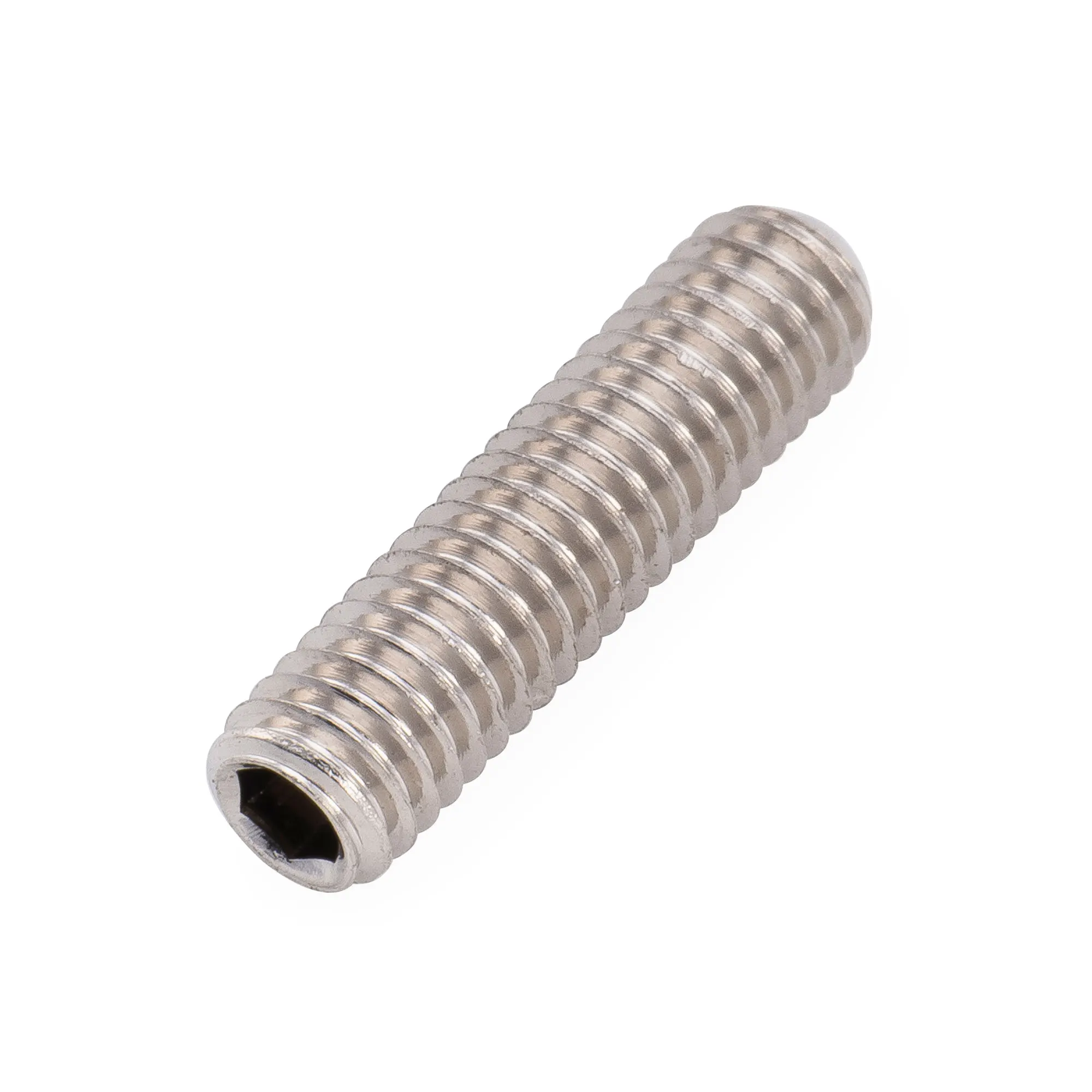 Musiclily Ultra Metric M3x12mm Stainless Steel Saddle Height Adjustment Screws Oval Point for Guitar Bass Bridge (Set of 20)