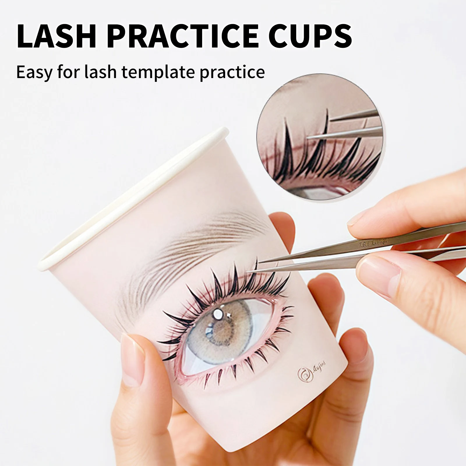 Practice Eyelash Extension Paper Cup Reused 20PCS