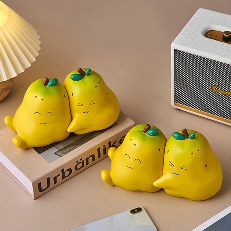 Pineapple Ornaments Cute Bookends Room Study Decorations Bedroom Table Resin Knick-knacks Girls