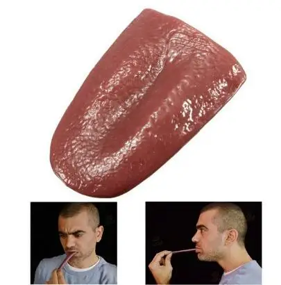

Magic Toys 50pcs/lot Halloween New Tongue Gross Jokes Gags Prank Magic Tricks Halloween Toy Horrific Magician Magic Tricks 16g