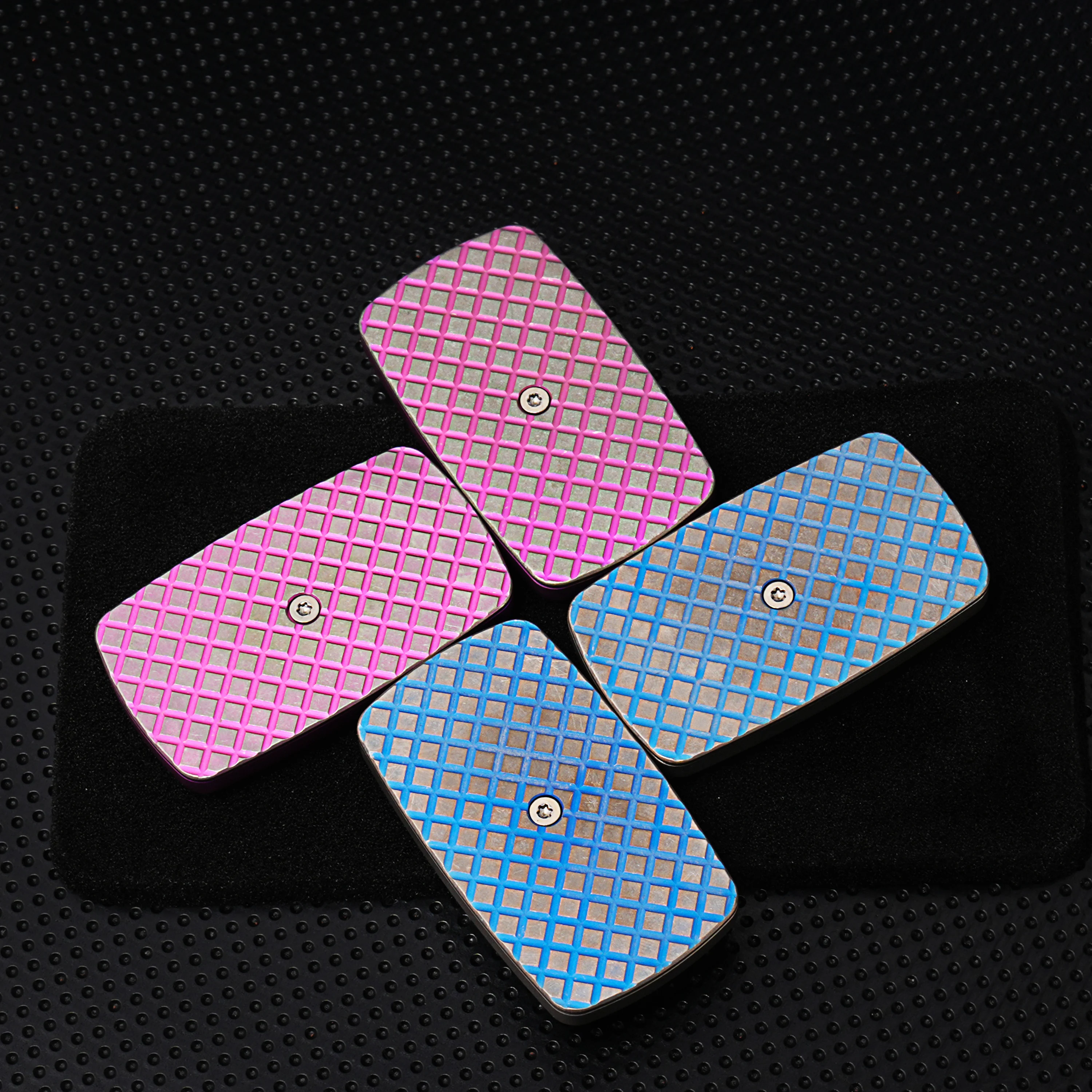 Imagem -06 - Titanium Alloy Unlimited Posições Stress Stress Relieving Brinquedos Edc Descompressão Magnética Mão Brinquedos Azul e Rosa