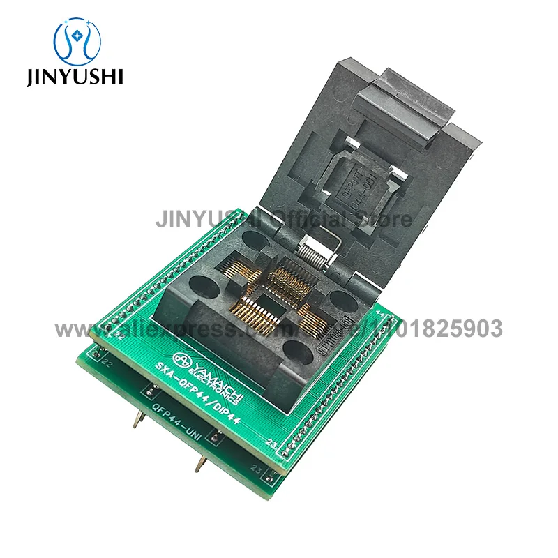 

SA245A SXA-QFP44/DIP44 QFP11T044-001 10 мм 12*12 мм LQFP44-DIP44 IC Горящее сиденье Адаптер испытательное сиденье Испытательный стенд