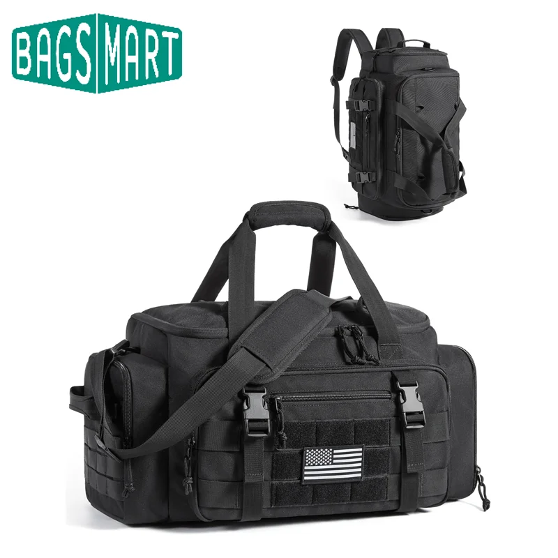 

Тактический рюкзак BAGSMART для мужчин, спортивная сумка 33 л для путешествий с отделением для обуви 4 в 1, персональный тактический рюкзак для спортзала