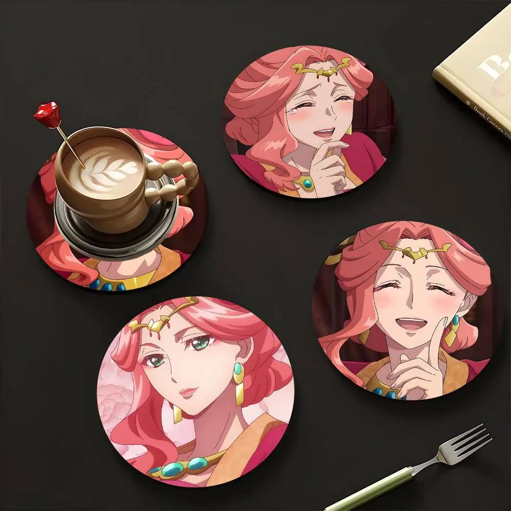 1pc Gyokuyou Anime Characters Wooden Coaster Colour Printing Cup Mat Home Desk Decoration Gifts