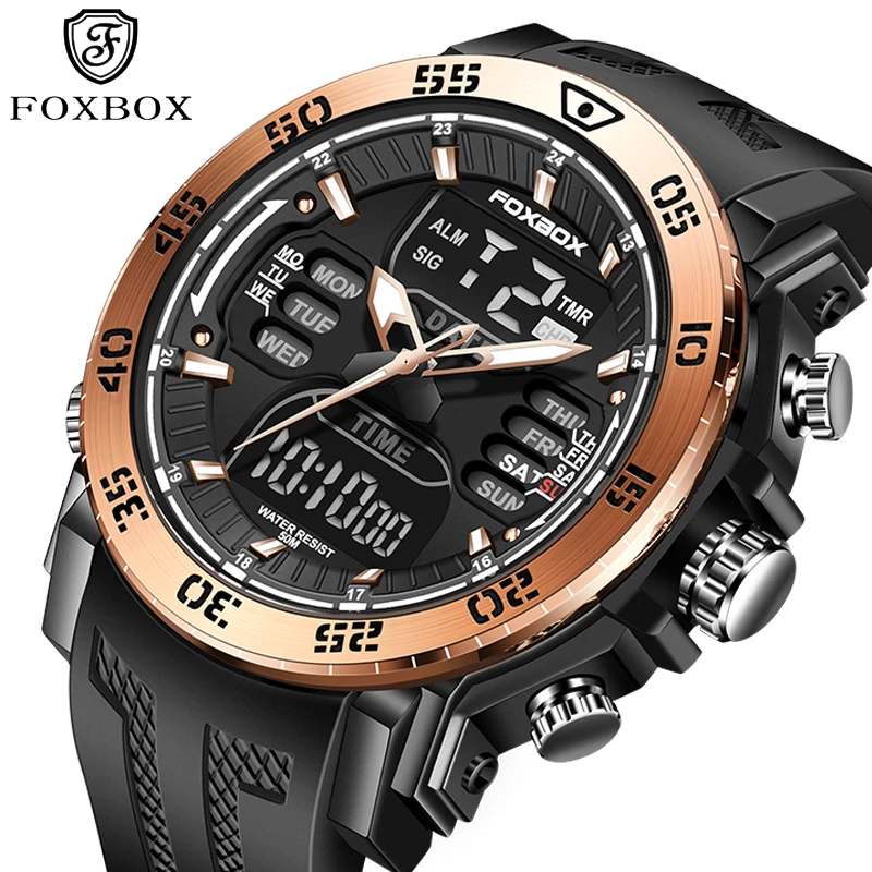 

Мужские цифровые часы LIGE 2026: большие, модные, водонепроницаемые, электронные, для спорта и плавания (reloj hommes)