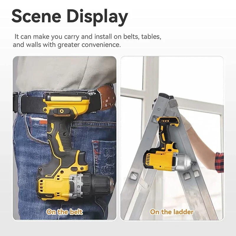 Gancho de correa de taladro eléctrico para Makita/Bosch/Dewalt/Ryobi/Worx 18V y 20V inalámbrico, llavero, ganchos de Clip, pieza de herramientas