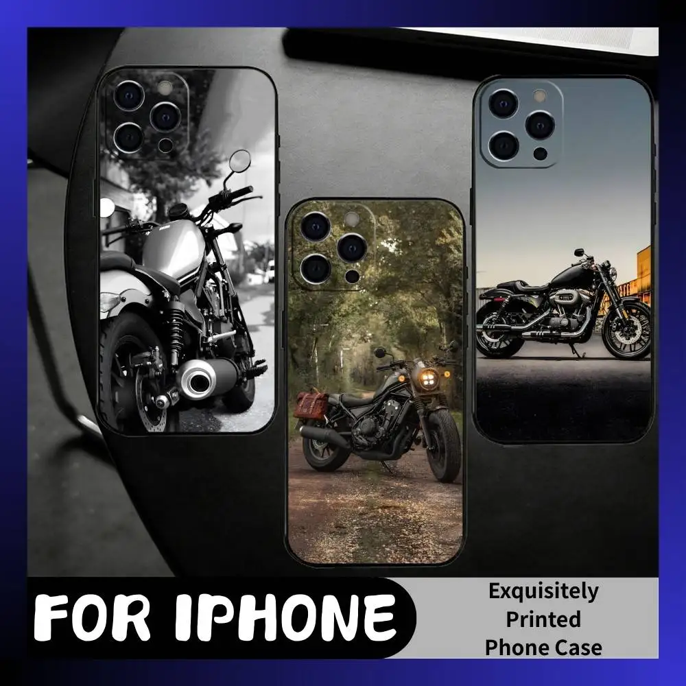 

HOD CMX-500 R-Rebel Phone Case For iPhone17,16,15,14,13,12 Plus,Max Soft Silicone Black Cover