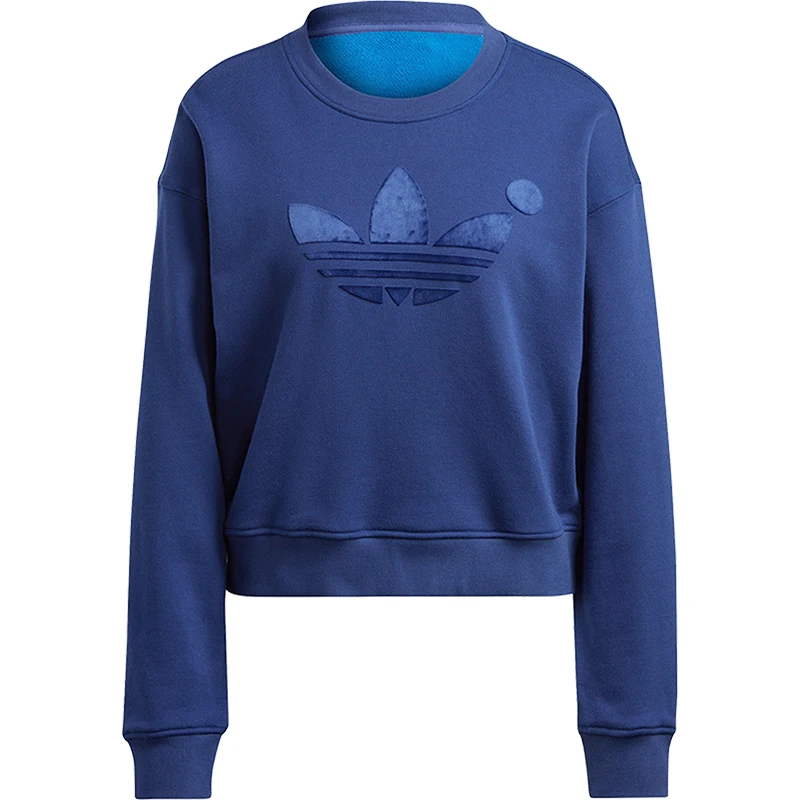 [アディダス オリジナルス] レディース ラウンドネック プリント カジュアル スウェットシャツ IB4551