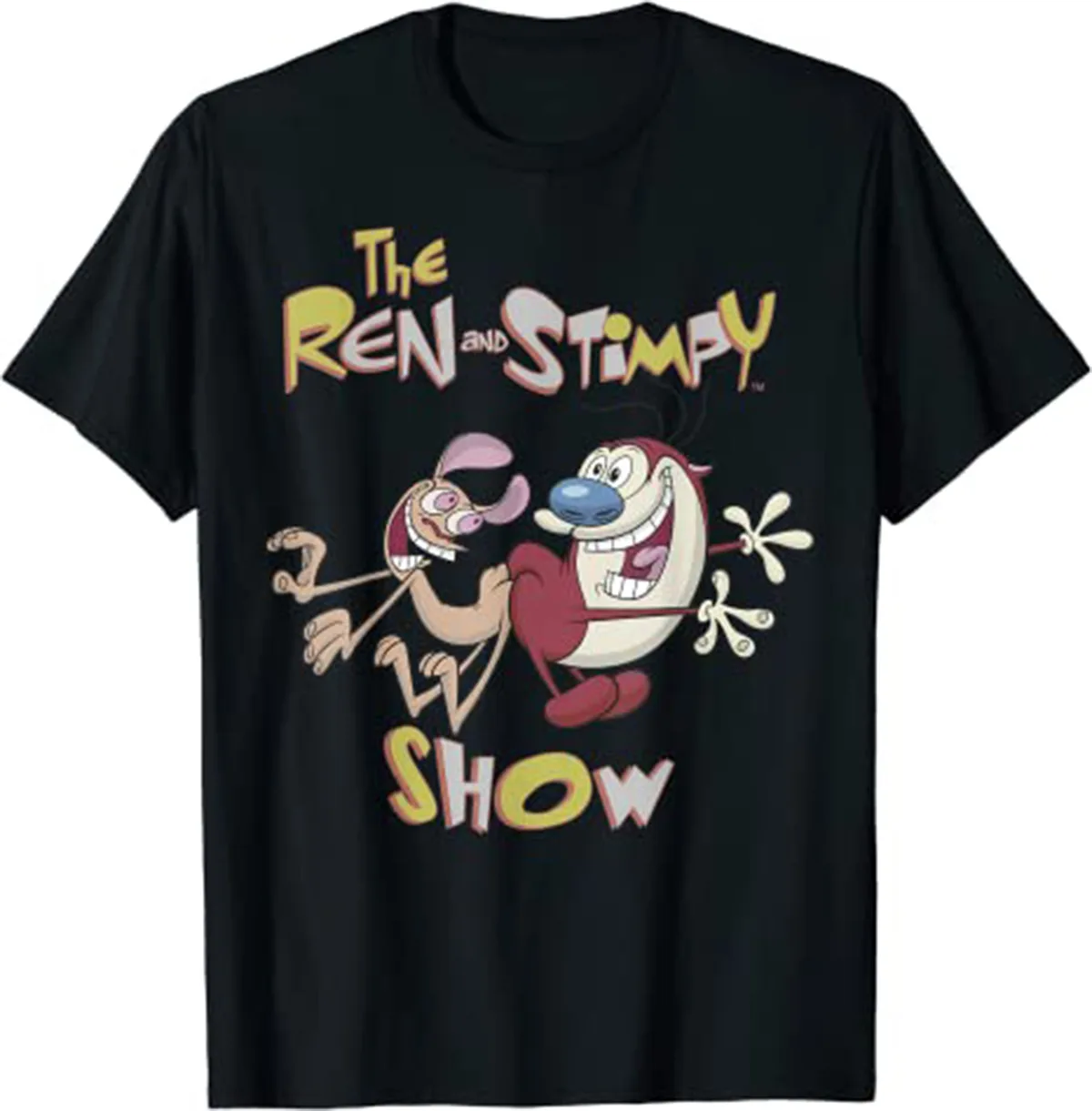 The Ren And Stimpy Show T shirt Black Funny All Size S 5XL HP75