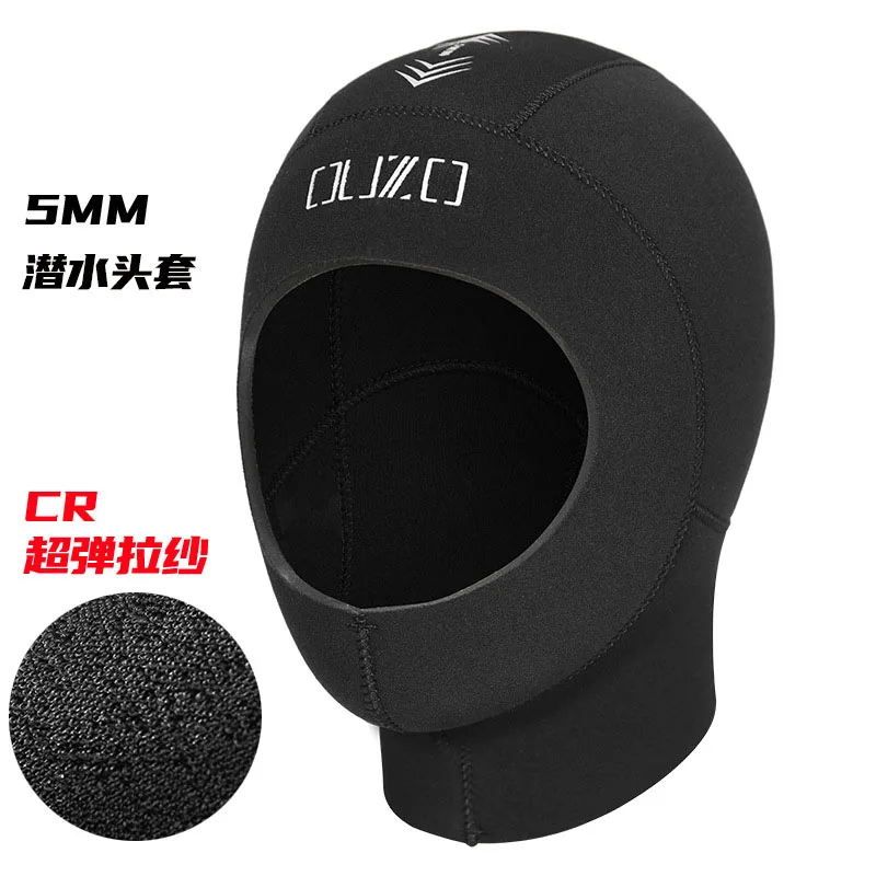 3MM 5MM Neoprene Scuba Diving Hood Snorkeling Equipment Hat Cap Winter Swim Warm Wetsuit Spearfishing Drop Hood