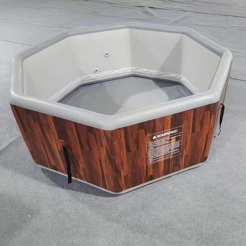 Hight Quality Drop Stitch Large Round Inflatable Hot Tub Portable Outdoor Heated Spa Pool With Remote Control