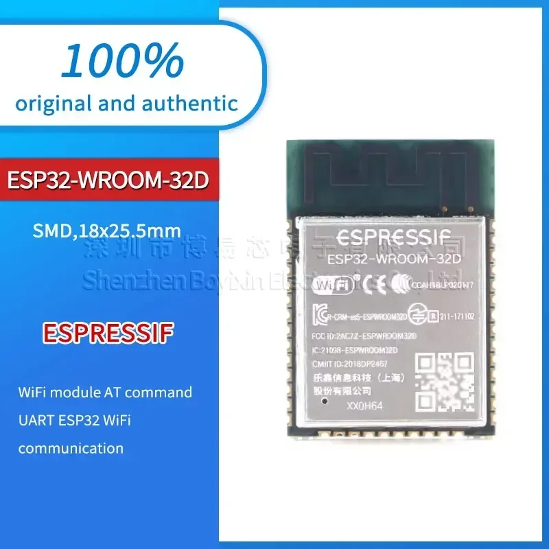 

ESP32-WROOM-32D black plastic shell