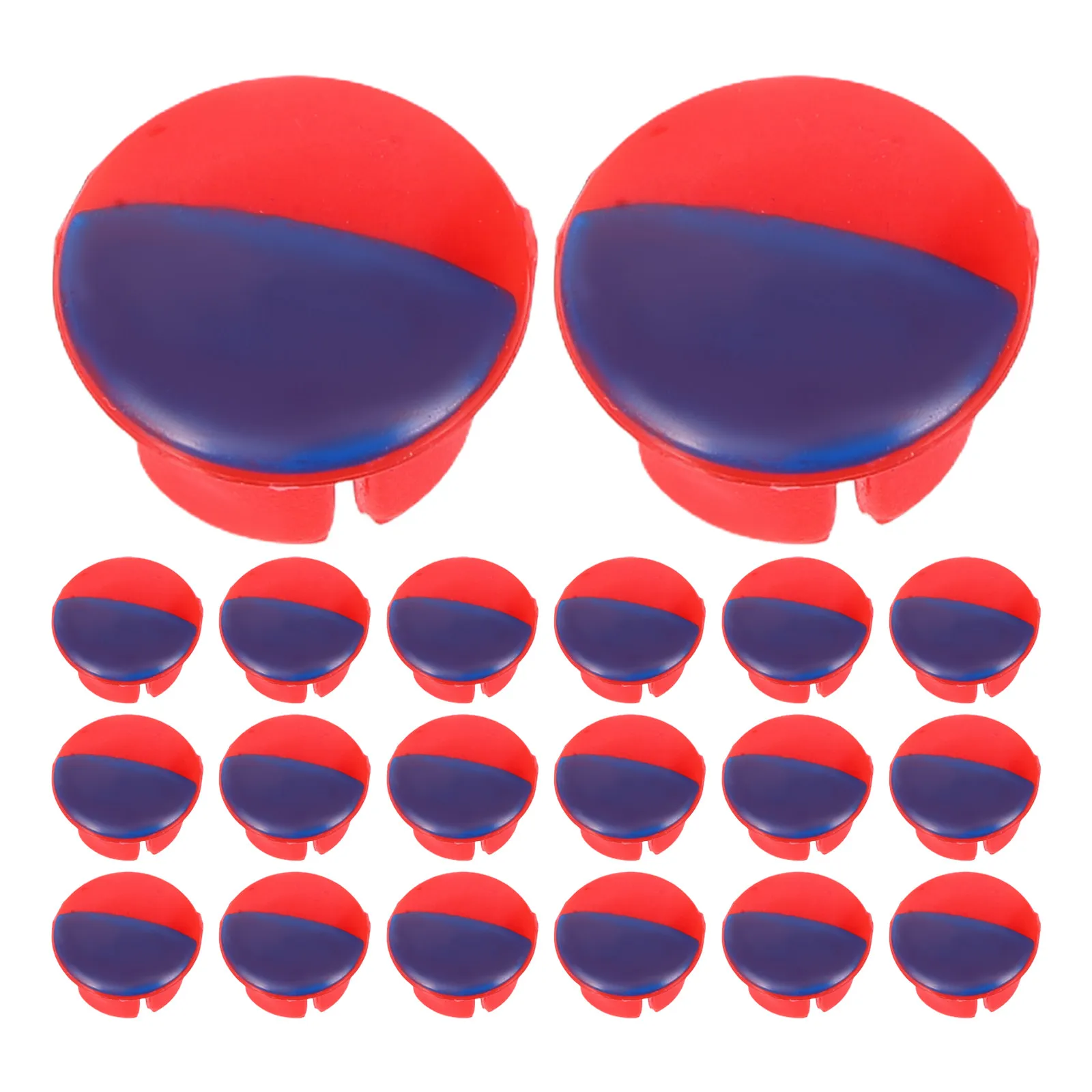 100Pcs Red Blue Hot Cold Water Sign Buttons Universal Faucet Handle Replacement Accessories for Kitchen Mixer Bathroom Tap Parts