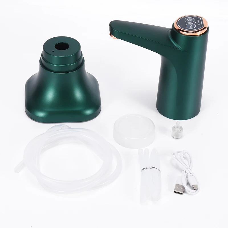 A01V-電気ウォーターボトルポンプベース付きUSBウォーターディスペンサーポータブル自動ウォーターポンプバケットボトルディスペンサー