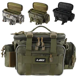 Portable Fishing Bag 1000D Oxford Fabric Shoulder Crossbody Belt Bags Outdoor Hunting Storage Tackle Bags for Sea Fishing