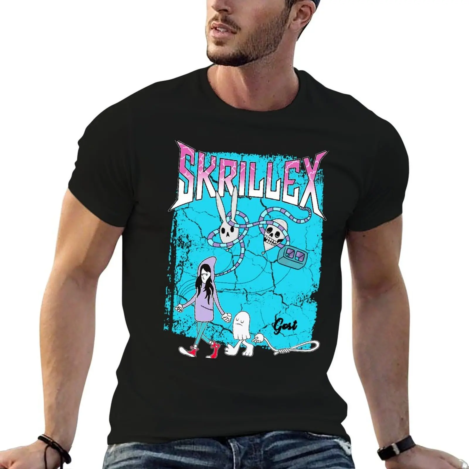 

Skrillex Gost Album Cover T-Shirt man t shirts for men casual t shirt man luxury T-Shirt