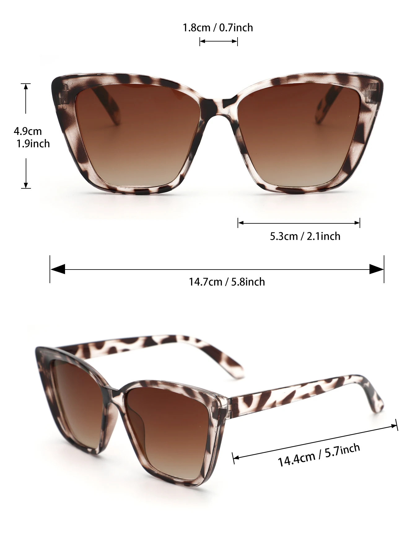 2/3 PCS Fashionable Oval Plastic Frame Versatile Street Photo Sunglasses For Travel Vacation