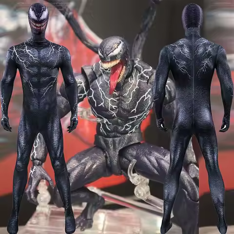 Venom 3 Cosplay The Last Dance SpiderMan Costume Eddie Superhero 3D Printed Spandex Zentai BodySuit Outfit Halloween Costume